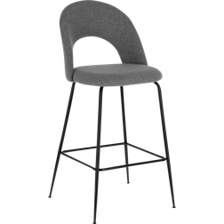Kave Home Mahalia Siddehøjde 63 cm 4-pak Grå Barstol