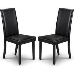 Julian Bowen Hudson Black Kitchen Chair 96cm 2pcs