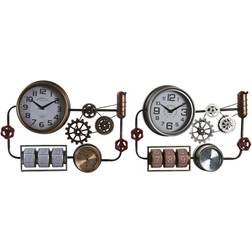 Dkd Home Decor 52,5 Crystal Iron Vintage Wall Clock