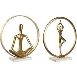 Dkd Home Decor 33 11 36 Gyllene Yoga Prydnadsfigur