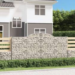 vidaXL Arched Gabion Baskets 300 x 30 x 140 cm 11 pcs