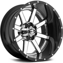 Fuel Off-Road D260 Maverick, 22x10 Wheel with 8 on 180 Bolt Pattern Chrome Center Lip