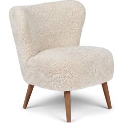 Natures Collection Emily Ivory/Walnut Lounge Chair