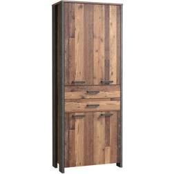 Forte Torelles Garderobe 87 x 221 cm Brun Grå Opbevaringsskab