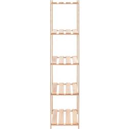 vidaXL A 5 Livelli 80x38x170 cm Massello Di Pino 250 kg Beige Scaffale per libri