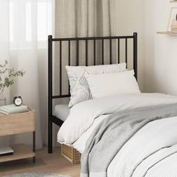 vidaXL Metal Black Headboard
