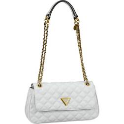 Guess Giully Quilted Crossbody Bag - White