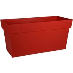 EDA Muret Avec Roulettes Toscane 79 x 35 x 39 cm - Rouge Rubis