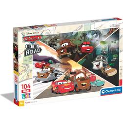 Clementoni Supercolor Disney Pixar Cars On The Road 104 Pieces