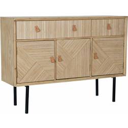 Dkd Home Decor Fir Natural Black Sideboard