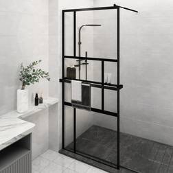 vidaXL Inloopdouchewand met Schap 100x195 cm