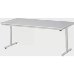 Rau Work table, electric height adjustment, melamine worktop, max. load 150 kg, WxD 2000 x 1000 mm