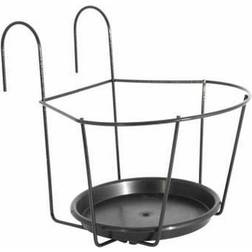 Artevasi Porte-Pot Pour Balcon Avec Soucoupe - 25 x 25 cm - Gris Anthracite