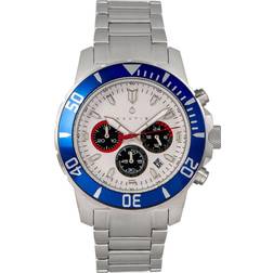 Nautis Montre Bracelet Chronographe Dive Chrono 500 Schwarz