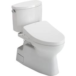 Toto MW4743056CEFG#01 Washlet Vespin II Two-Piece 1.28 GPF Toilet and Washlet S550e Contemporary Bidet Seat