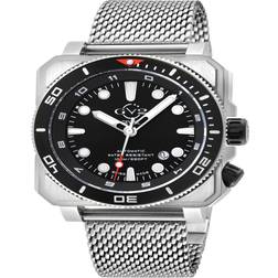 Gevril GV2 XO Submarine 4541B Swiss Automatic, SW200 Movement Mesh Band Luminous Silver One Size