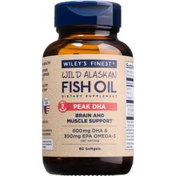Wiley's Finest Finest Wild Alaskan Fish Oil Peak DHA 60 pcs