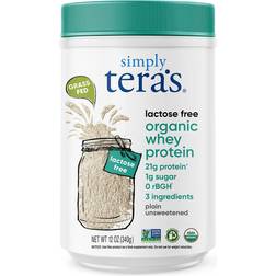 Simply Tera's Organic Whey Protein Lactose Free Plain Unsweetened