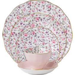 Royal Albert Rose Confetti Place Servise 5st