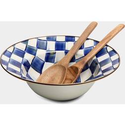 Mackenzie-Childs Royal Check Enamel Salad Server