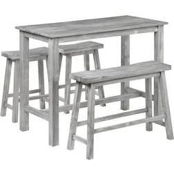 Boraam Sonoma Wood 4-piece Pub Outdoor Bar Set