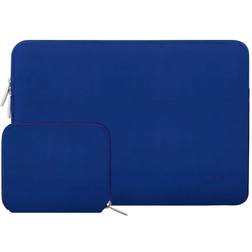 MOSISO water repellent lycra sleeve bag cover for 13-13.3 inch laptop with small case for macbook charger greenery