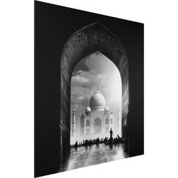 Tableau sur aluminium La porte du Taj Mahal