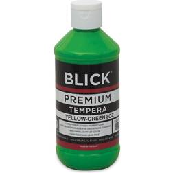 Blick Premium Grade Tempera Yellow-Green, 8 oz bottle