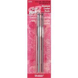 Silvalume Aluminum Crochet Hook Set-Sizes C2 To E4