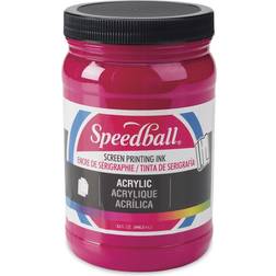 Speedball Permanent Acrylic Screen Printing Ink Process Magenta, Quart