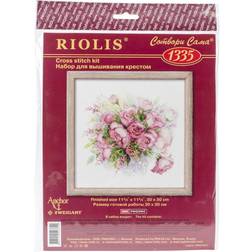 RIOLIS 12" Watercolor Roses Counted Cross Stitch Kit