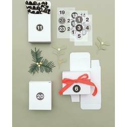 Adventskalender Boxen Weiss Weihnachtsschmuck