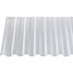 Gutta Polycarbonat-Wellplatte Trapez 76/18 200 x 95 cm 1,4 mm klar