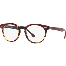 Ray-Ban Eagle Eye Bordeaux Auf Gelb Havana Fassung Klar Glas Polarisiert 51-21 Bordeaux auf Gelb Havana 51-21