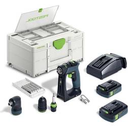 Festool CXS 18 C 3,0-Set 18V Li-Ion Accu Schroefboormachine (2x 3,0Ah) In Systainer 40Nm