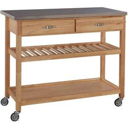 Homestyles Natural Designer Utility Cart Trolley Table