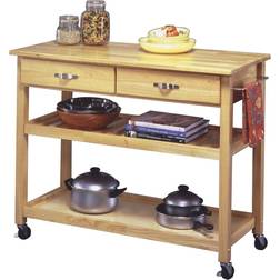 Homestyles Natural Designer Utility Cart Trolley Table