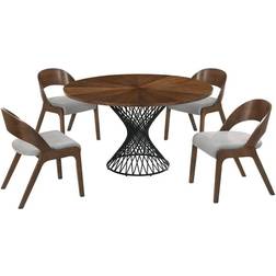 Armen Living Cirque Polly Dining Set