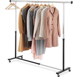 Whitmor Adjustable Rolling Expandable Garment Rack Kleskrok