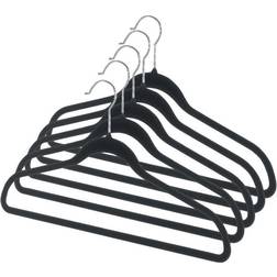 Whitmor 5PK Spacema Suit Hanger Black Coat Hook
