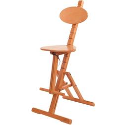 Mabef Adjustable Wooden Art Bar Stool