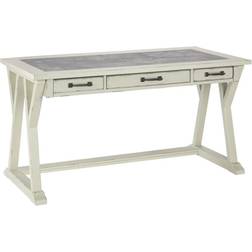 Benjara Three Drawers Writing Desk