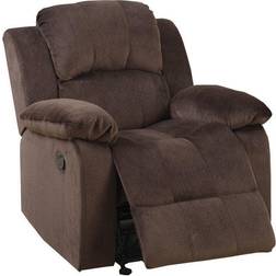 Benzara Rocker Recliner In Choco Brown Armchair 39"