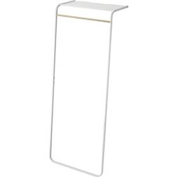 Yamazaki Leaning Coat Hanger With Shelf White Porte-manteau