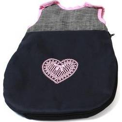 BAYER CHIC 2000 Puppen-Schlafsack Melange grau-navy abgerundet