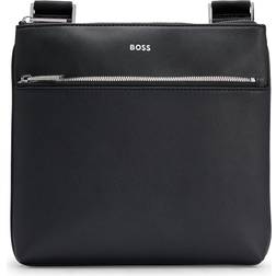 HUGO BOSS Black Zair Envelope Faux Leather Crossbody Bag