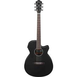 Ibanez AEG7MH-WK Weathered Black Guitare Jumbo acoustique-électrique