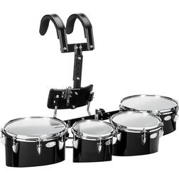 Sound Percussion Labs Birch Marching Quads With Carrier 8/10/12/13 White