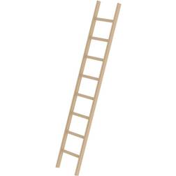 Günzburger Steigtechnik MUNK Wooden lean to ladder, with rungs, 8 rungs