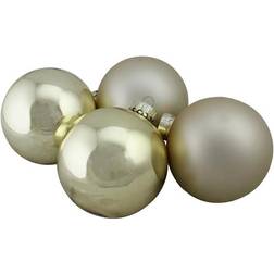 Northlight Shiny Matte Glass Ball Christmas Tree Ornament